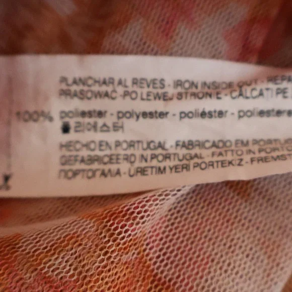 Zara Floral Sheer Mesh Top Womens Y2K Fairy Grunge Romantic Indie‎ Sleaze Size M - Picture 6 of 9